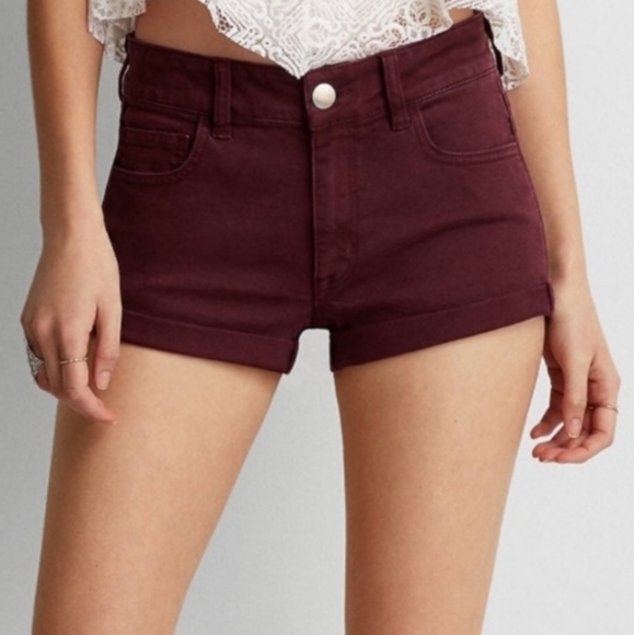American Eagle Outfitters Pants - American Eagle Hi Rise Shortie Shorts